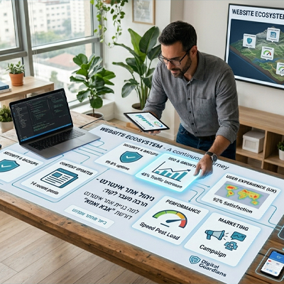 ניהול אתר אינטרנט | מנהל אתר אינטרנט | מנהל אתר צמוד | ניהול אתרים - סטודיו מור יוסף